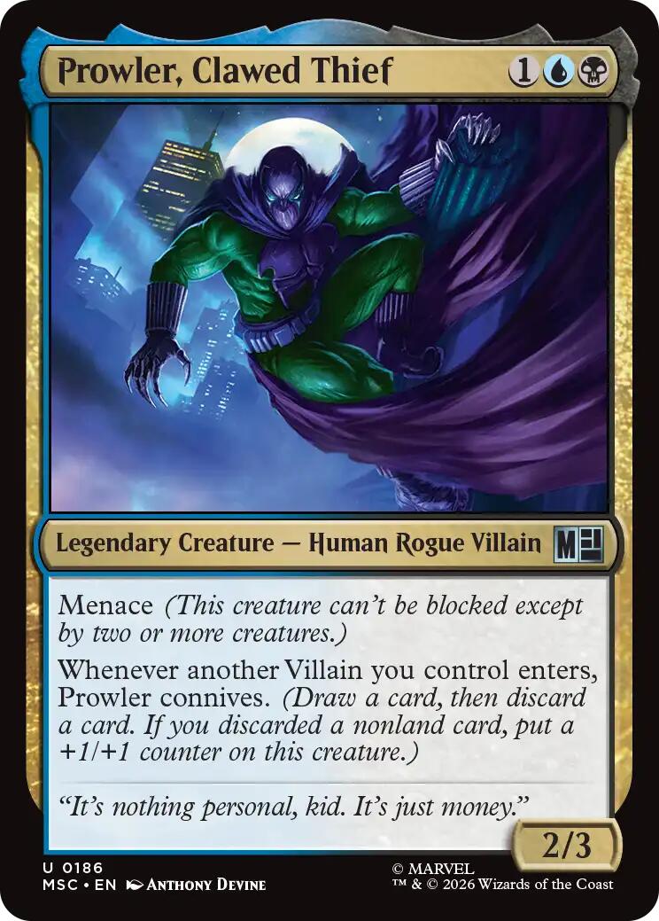 Prowler, Clawed Thief [Marvel Super Heroes Commander] | Chromatic Games