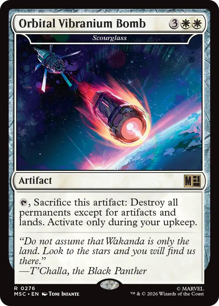 Orbital Vibranium Bomb - Scourglass (Surge Foil) [Marvel Super Heroes Commander] | Chromatic Games