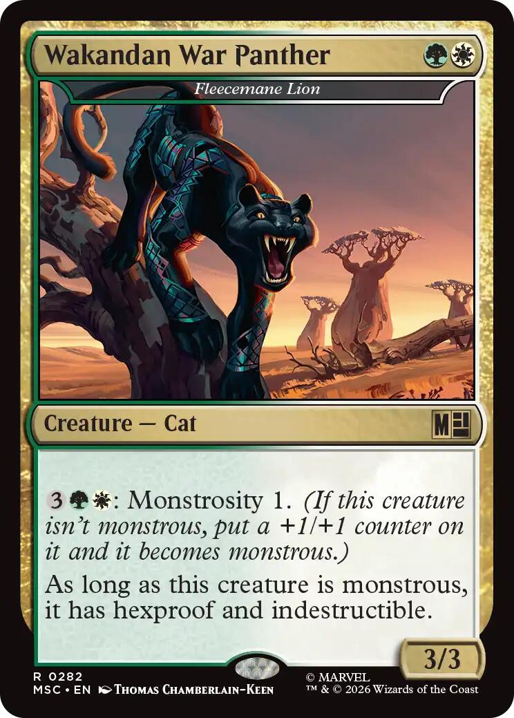 Wakandan War Panther - Fleecemane Lion (Surge Foil) [Marvel Super Heroes Commander] | Chromatic Games