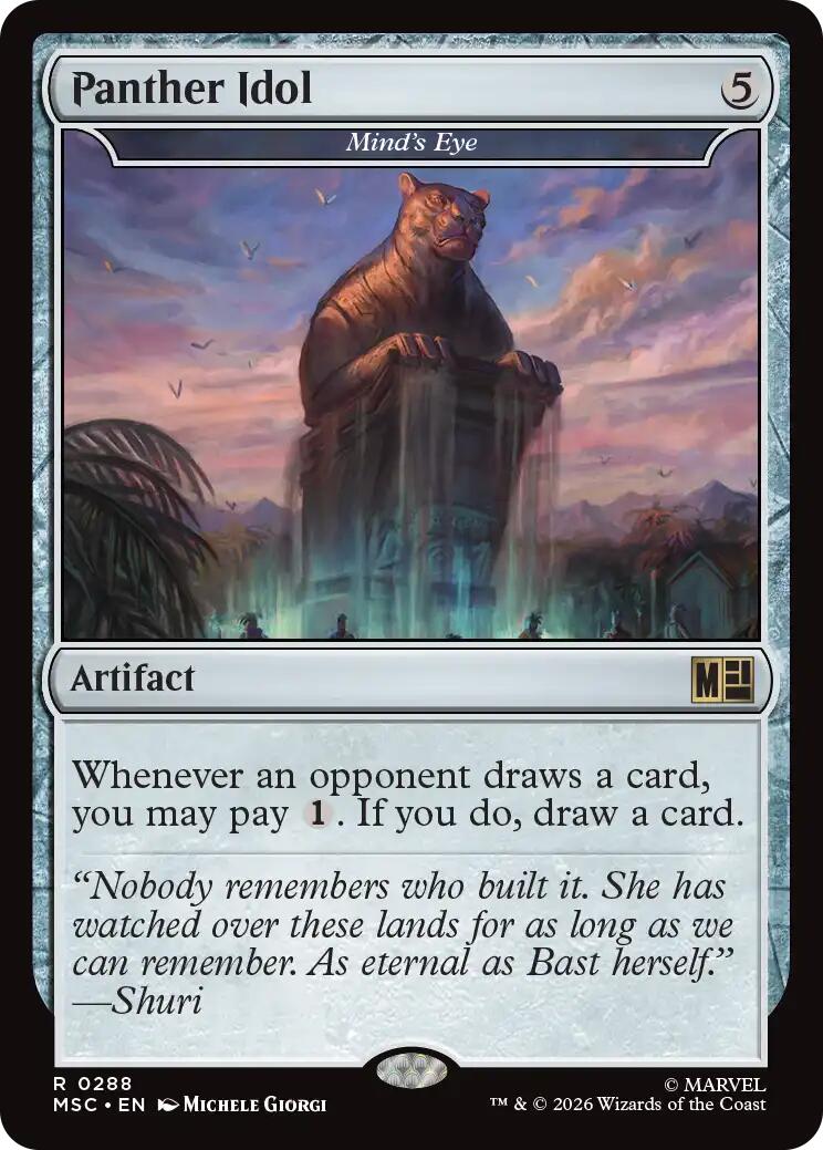 Panther Idol - Mind's Eye (Surge Foil) [Marvel Super Heroes Commander] | Chromatic Games