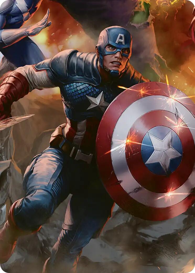 Captain America, Unbowed Art Card [Marvel Super Heroes Art Series] | Chromatic Games