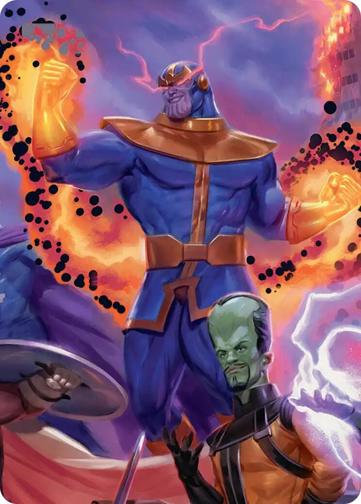 Thanos, Death's Consort Art Card [Marvel Super Heroes Art Series] | Chromatic Games