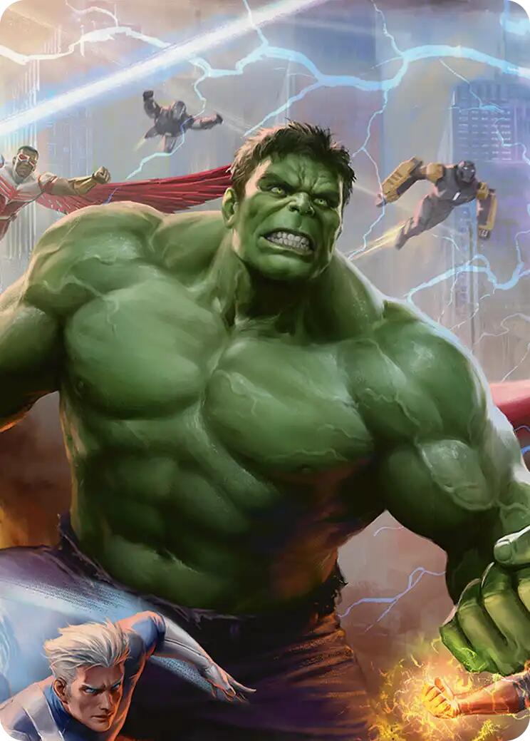 Hulk, Always Angry Art Card [Marvel Super Heroes Art Series] | Chromatic Games