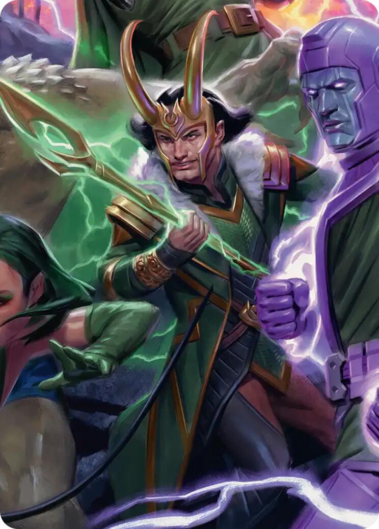 Loki, God of Lies Art Card [Marvel Super Heroes Art Series] | Chromatic Games