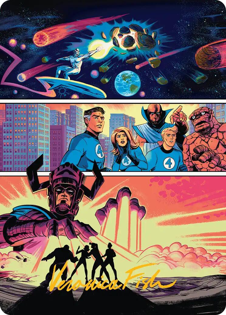 The Coming of Galactus Art Card (Gold-Stamped Signature) [Marvel Super Heroes Art Series] | Chromatic Games