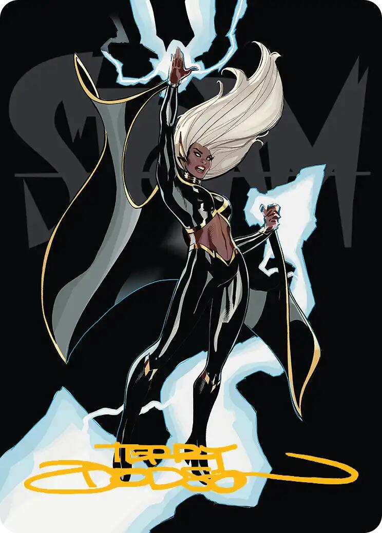 Storm, Windrider Art Card (Gold-Stamped Signature) [Marvel Super Heroes Art Series] | Chromatic Games