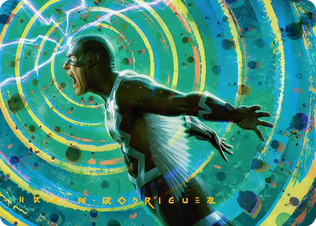 Black Bolt, Inhuman King Art Card (Gold-Stamped Signature) [Marvel Super Heroes Art Series] | Chromatic Games