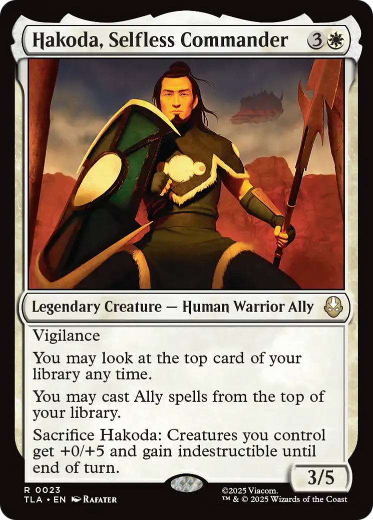 Hakoda, Selfless Commander [Avatar: The Last Airbender] | Chromatic Games