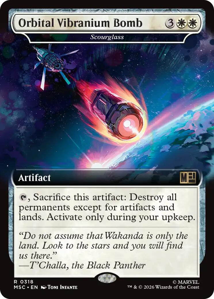 Orbital Vibranium Bomb - Scourglass (Extended Art) [Marvel Super Heroes Commander] | Chromatic Games