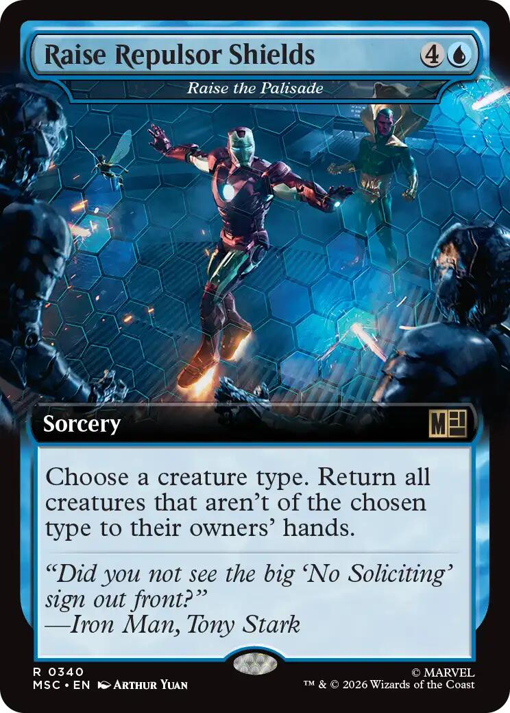 Raise Repulsor Shields - Raise the Palisade (Extended Art) [Marvel Super Heroes Commander] | Chromatic Games