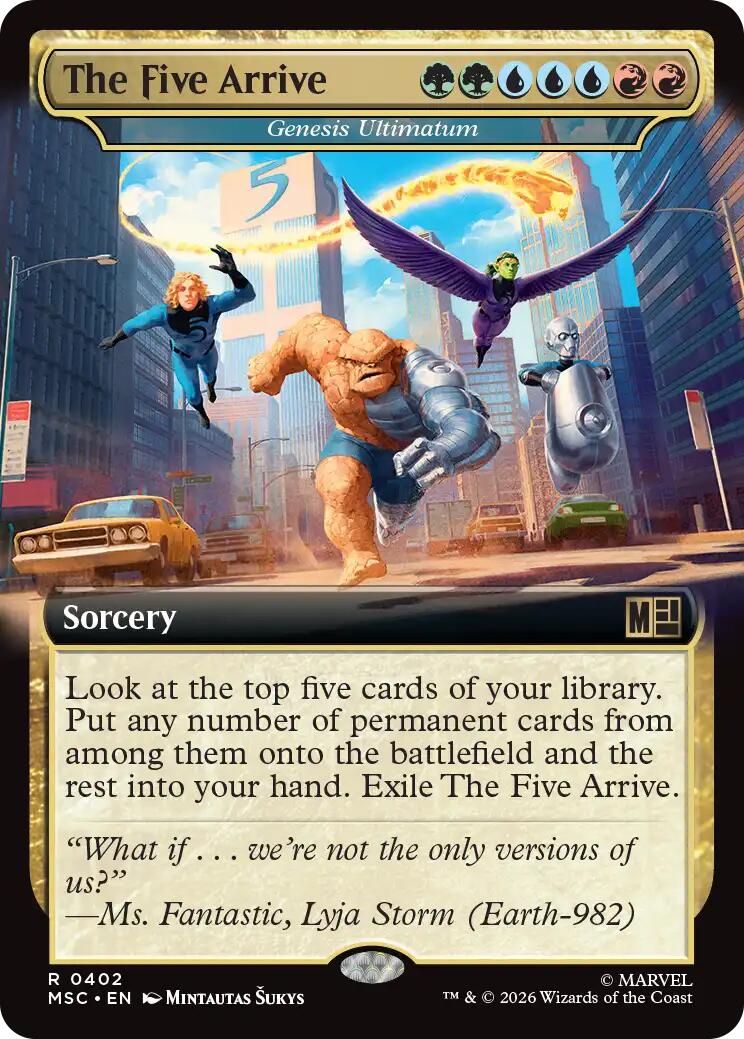 The Five Arrive - Genesis Ultimatum (Extended Art) [Marvel Super Heroes Commander] | Chromatic Games