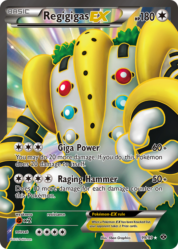 Regigigas EX (99/99) [Black & White: Next Destinies] | Chromatic Games