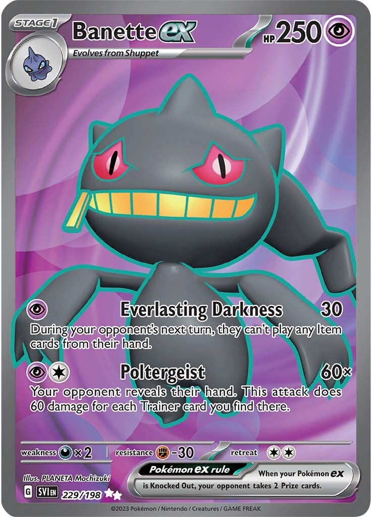 Banette ex (229/198) [Scarlet & Violet: Base Set] | Chromatic Games