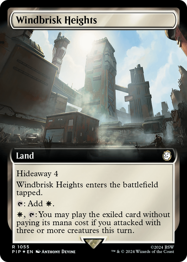 Windbrisk Heights (Extended Art) (Surge Foil) [Fallout] | Chromatic Games