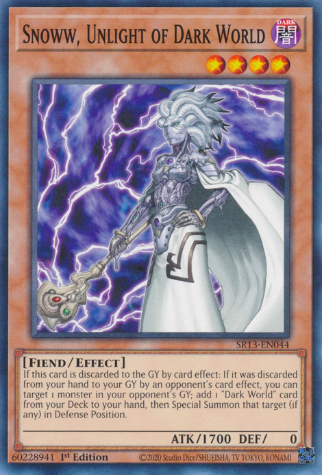 Snoww, Unlight of Dark World [SR13-EN044] Common | Chromatic Games