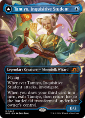Tamiyo, Inquisitive Student // Tamiyo, Seasoned Scholar (Borderless) [Modern Horizons 3] | Chromatic Games
