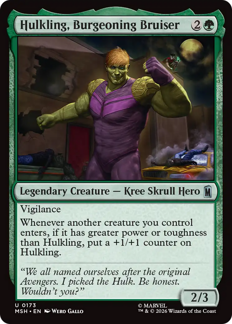 Hulkling, Burgeoning Bruiser [Marvel Super Heroes] | Chromatic Games