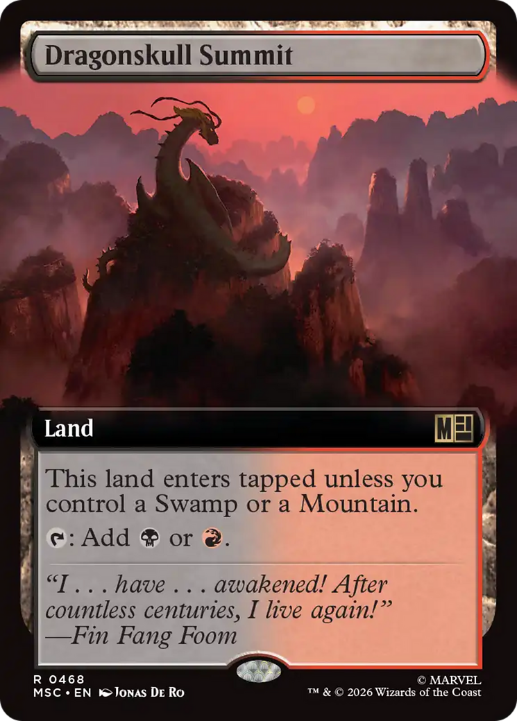 Dragonskull Summit (Extended Art) [Marvel Super Heroes Commander] | Chromatic Games