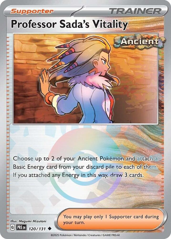 Professor Sada's Vitality (120/131) (Poke Ball Pattern) [Scarlet & Violet: Prismatic Evolutions] | Chromatic Games