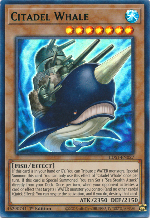 Citadel Whale (Green) [LDS1-EN027] Ultra Rare | Chromatic Games