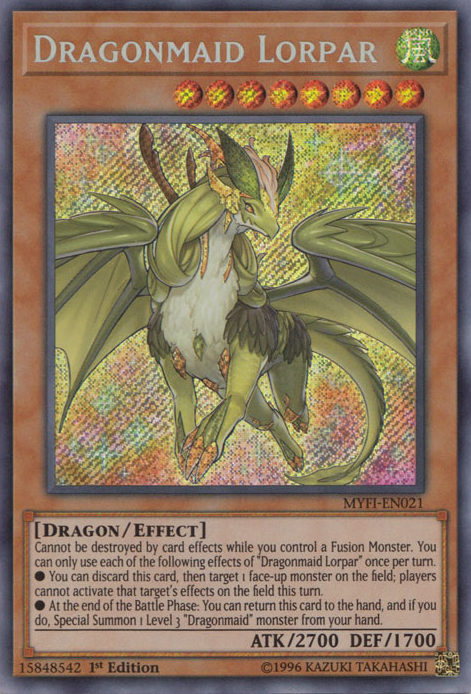 Dragonmaid Lorpar [MYFI-EN021] Secret Rare | Chromatic Games