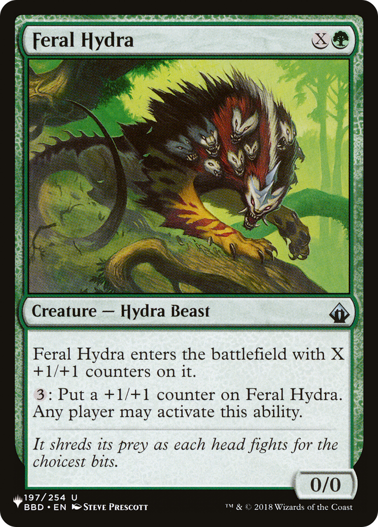 Feral Hydra [The List Reprints] | Chromatic Games