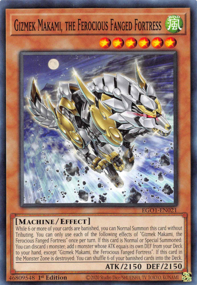 Gizmek Makami, the Ferocious Fanged Fortress [EGO1-EN021] Common | Chromatic Games