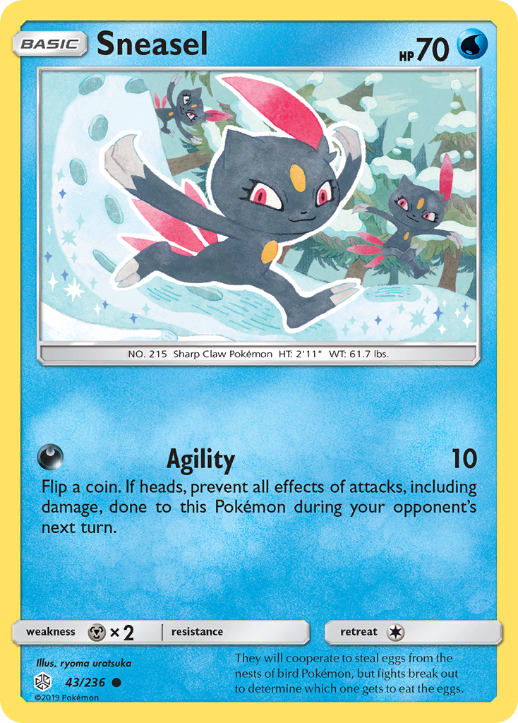 Sneasel (43/236) [Sun & Moon: Cosmic Eclipse] | Chromatic Games