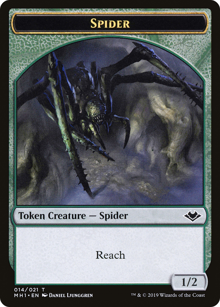 Shapeshifter // Spider Double-Sided Token [Modern Horizons Tokens] | Chromatic Games