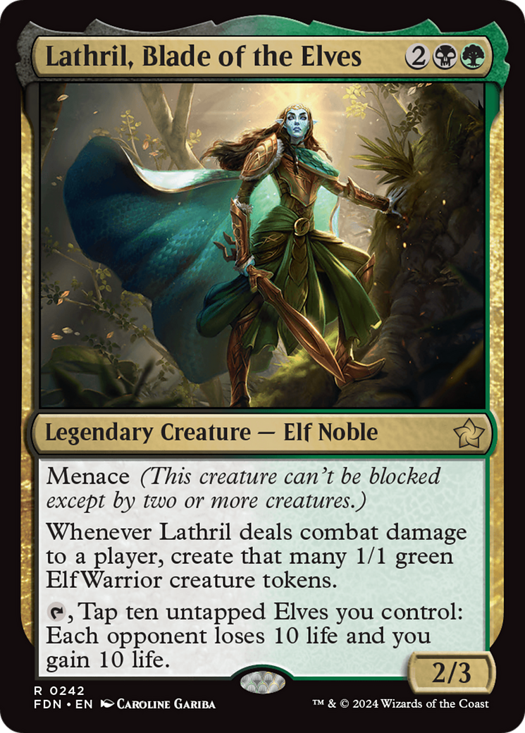 Lathril, Blade of the Elves [Foundations] | Chromatic Games