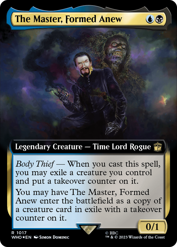 The Master, Formed Anew (Extended Art) (Surge Foil) [Doctor Who] | Chromatic Games