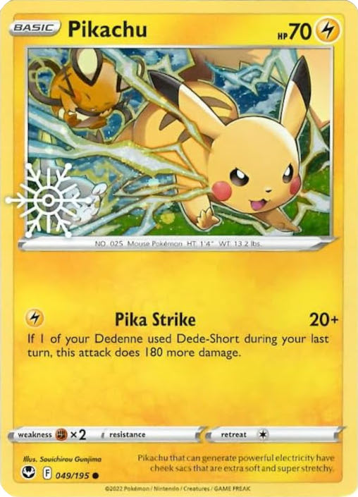 Pikachu (049/195) (Holiday Calendar) [Sword & Shield: Silver Tempest] | Chromatic Games