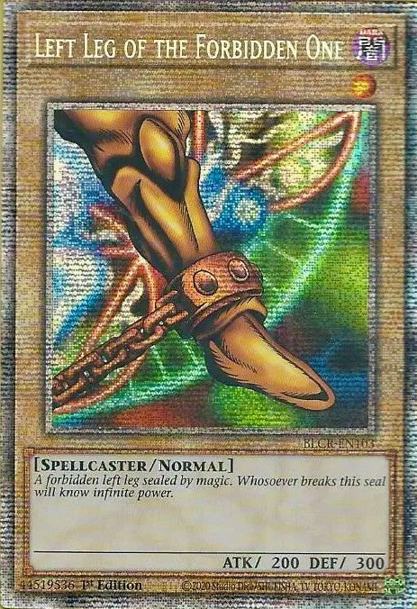 Left Leg of the Forbidden One [BLCR-EN103] Starlight Rare | Chromatic Games