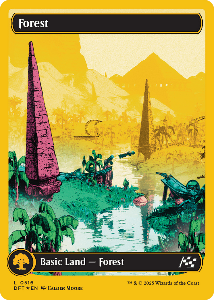 Forest (0516) (First-Place Foil) [Aetherdrift] | Chromatic Games