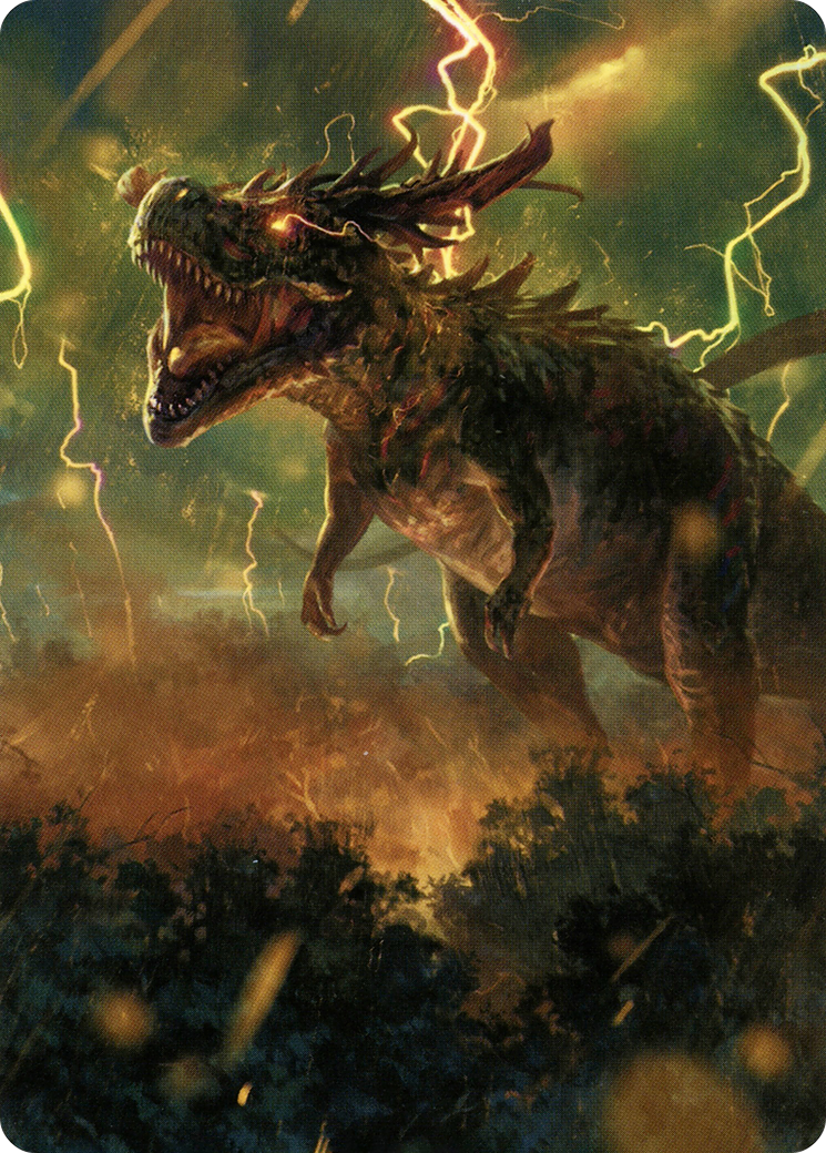 Thrasta, Tempest's Roar Art Card (42) [Modern Horizons 2 Art Series] | Chromatic Games