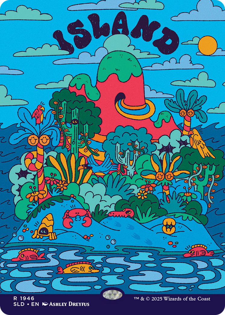 Island (1946) (Rainbow Foil) [Secret Lair Drop Series] | Chromatic Games