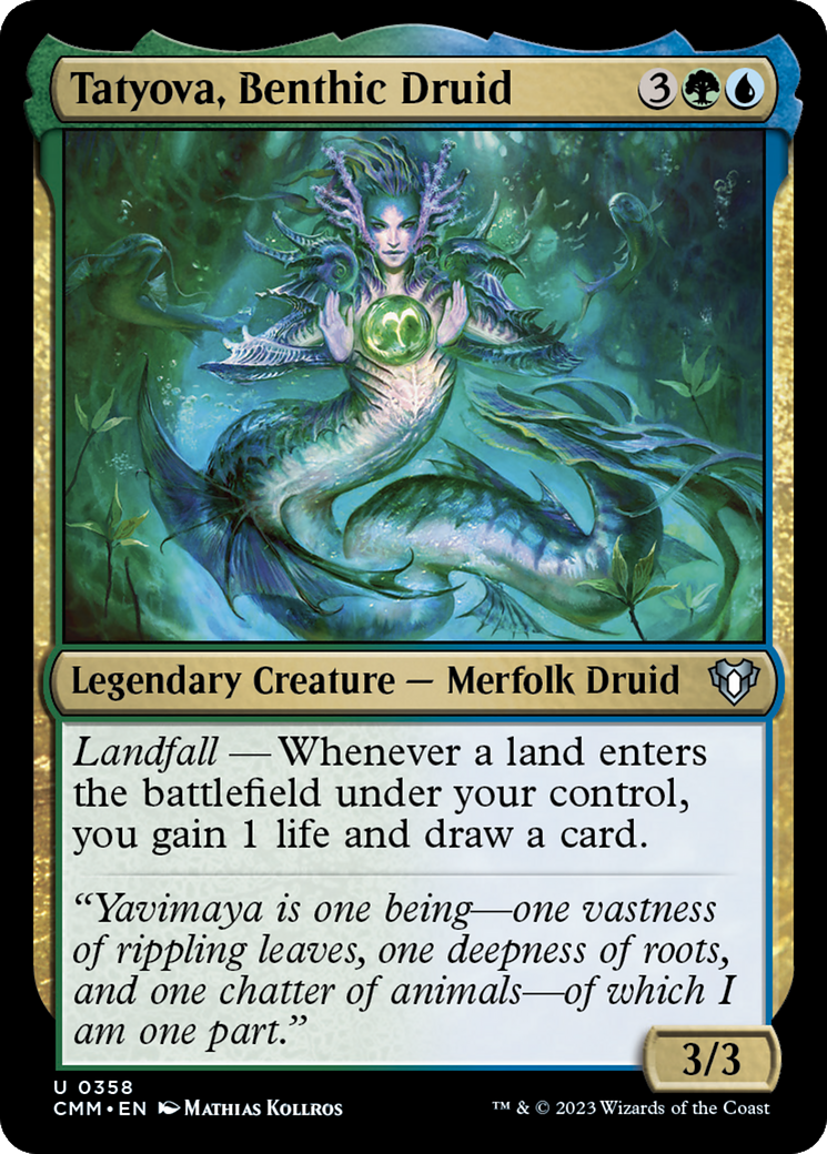 Tatyova, Benthic Druid [Commander Masters] | Chromatic Games