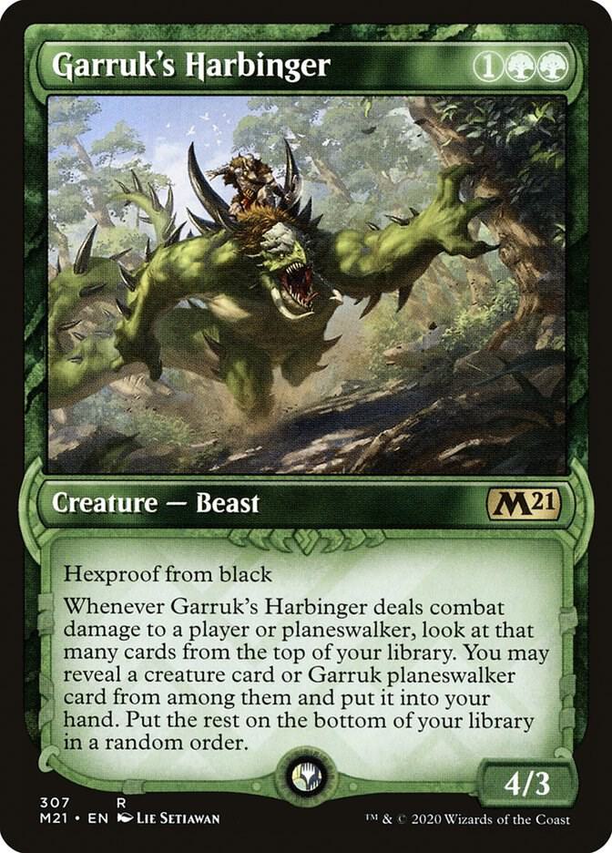 Garruk's Harbinger 307 (Core Set 2021)  - Showcase | Chromatic Games