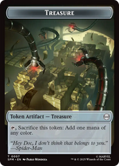Spider // Treasure Double-Sided Token [Marvel's Spider-Man Tokens] | Chromatic Games