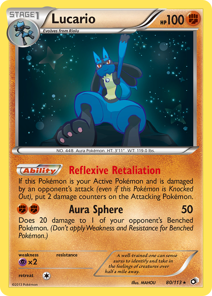 Lucario (80/113) [Black & White: Legendary Treasures] | Chromatic Games