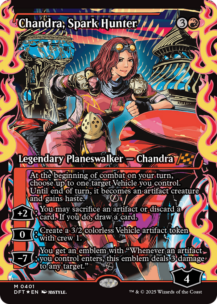 Chandra, Spark Hunter (Showcase) [Aetherdrift] | Chromatic Games