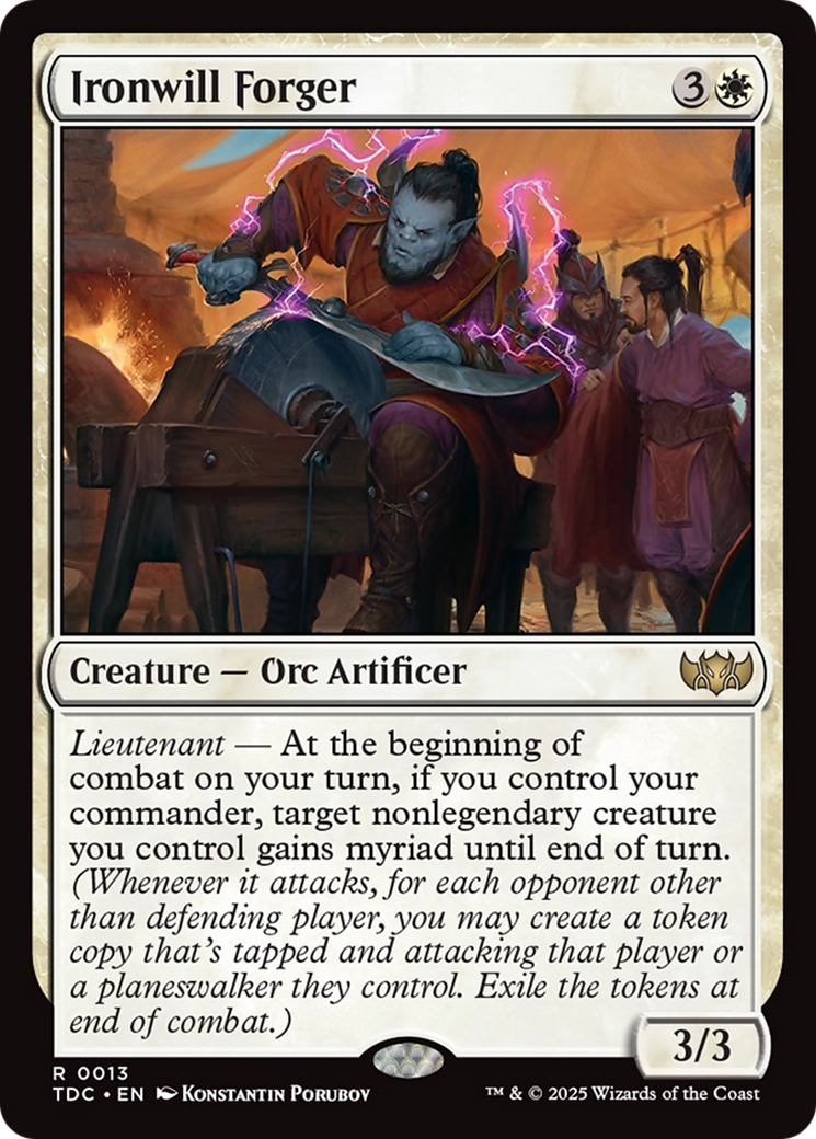 Ironwill Forger [Tarkir: Dragonstorm Commander] | Chromatic Games