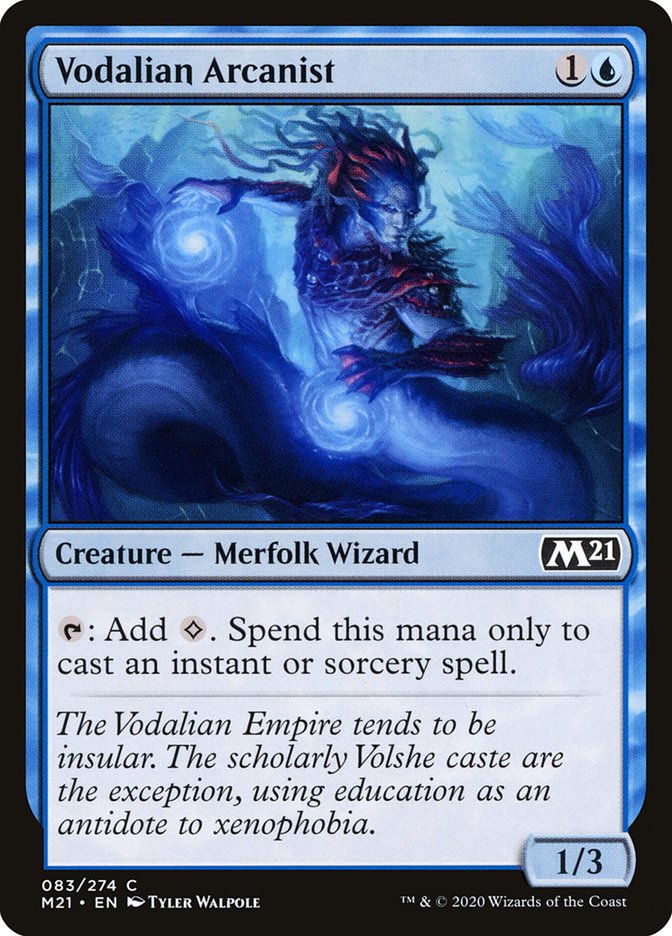 Vodalian Arcanist 83 (Core Set 2021)  | Chromatic Games