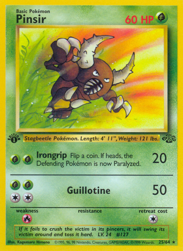 Pinsir (25/64) [Jungle 1st Edition] | Chromatic Games
