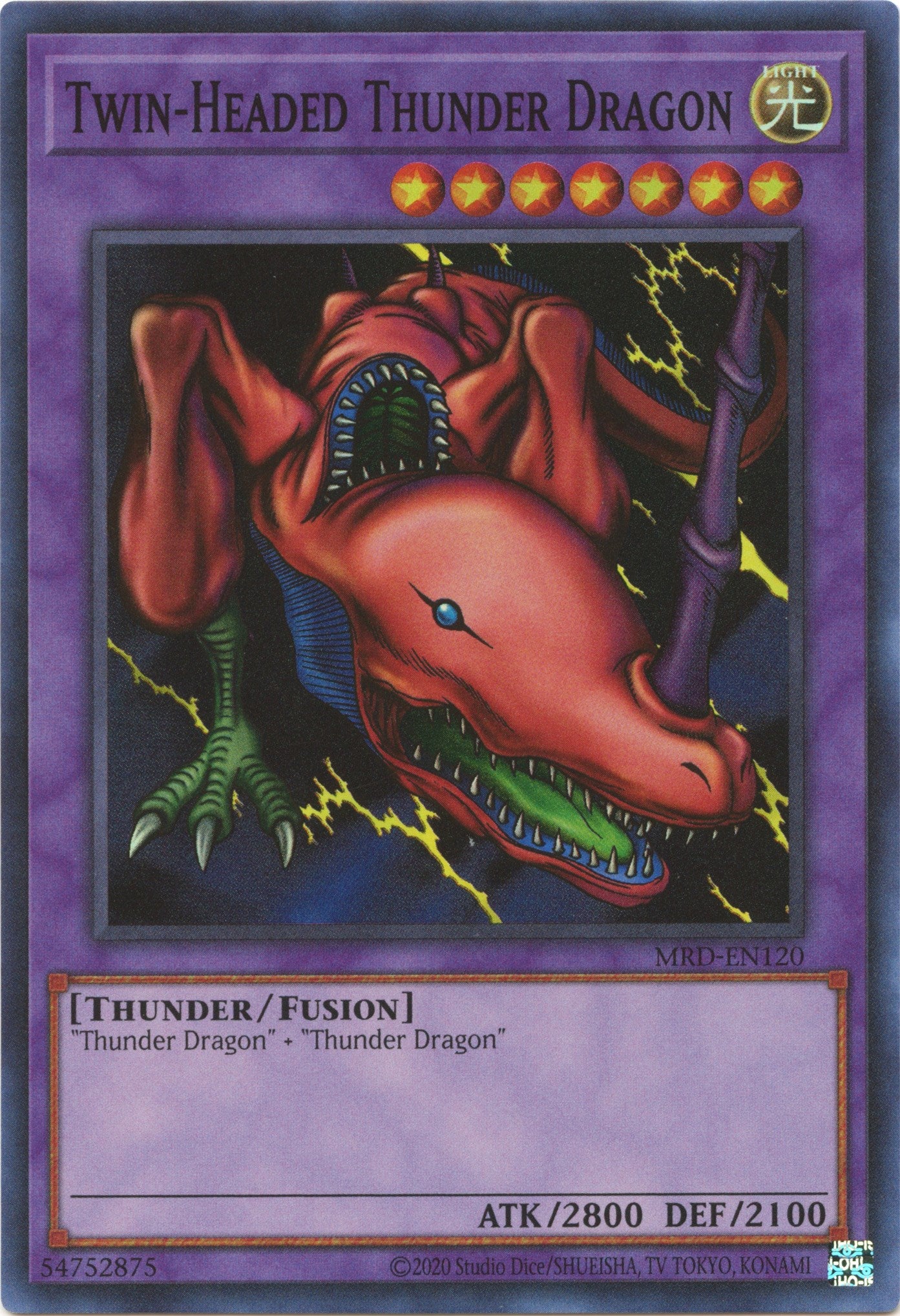 Twin-Headed Thunder Dragon (25th Anniversary) [MRD-EN120] Super Rare | Chromatic Games
