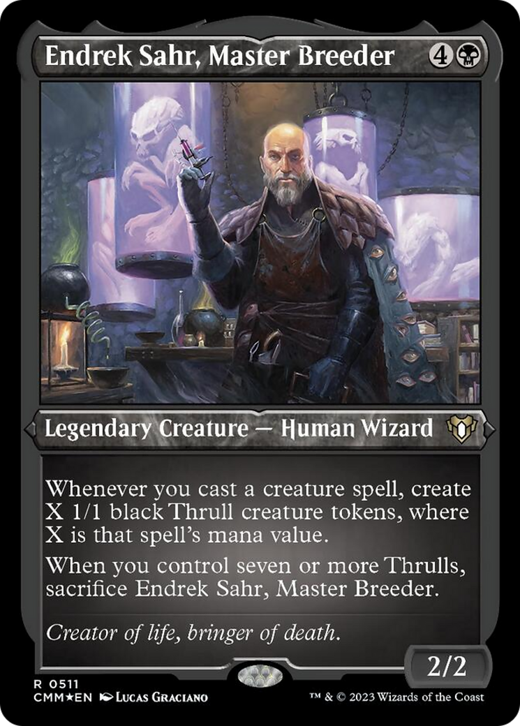 Endrek Sahr, Master Breeder (Foil Etched) [Commander Masters] | Chromatic Games