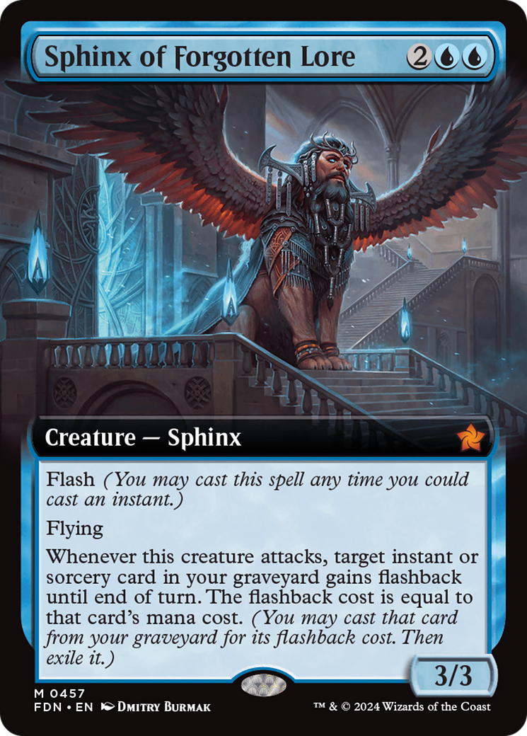 Sphinx of Forgotten Lore (Extended Art) [Foundations] | Chromatic Games