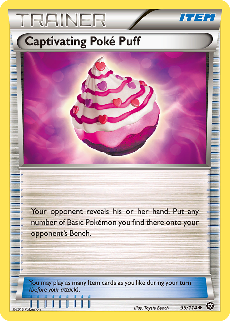 Captivating Poke Puff (99/114) [XY: Steam Siege] | Chromatic Games