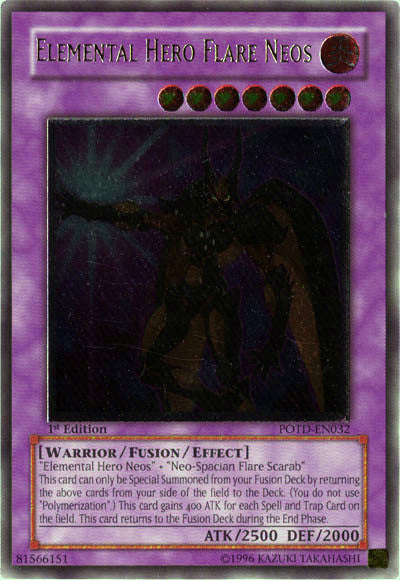 Elemental Hero Flare Neos [POTD-EN032] Ultimate Rare | Chromatic Games