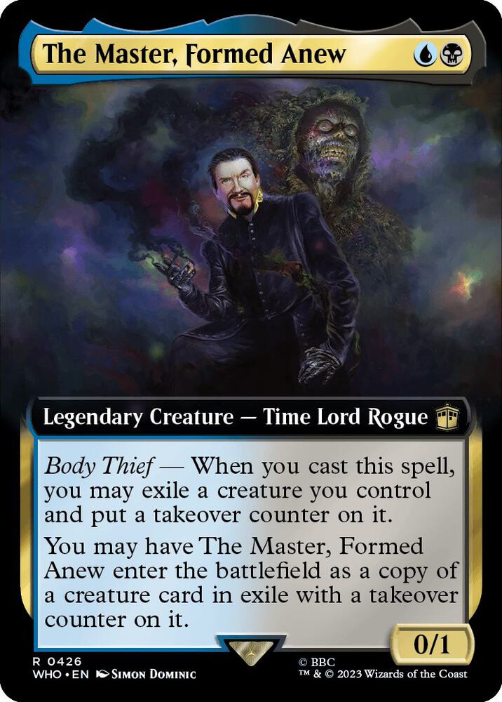 The Master, Formed Anew 426/331 (Universes Beyond: Doctor Who)  - Extended Art | Chromatic Games
